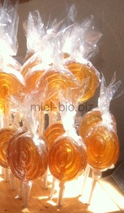 Sucettes bio au miel