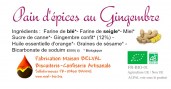 Pain d'épices Gingembre