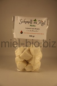 Schmoll au miel bio et à la menthe (guimauve artisanale)